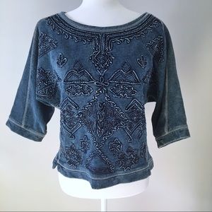 Ecote Embroidered Dolman Top